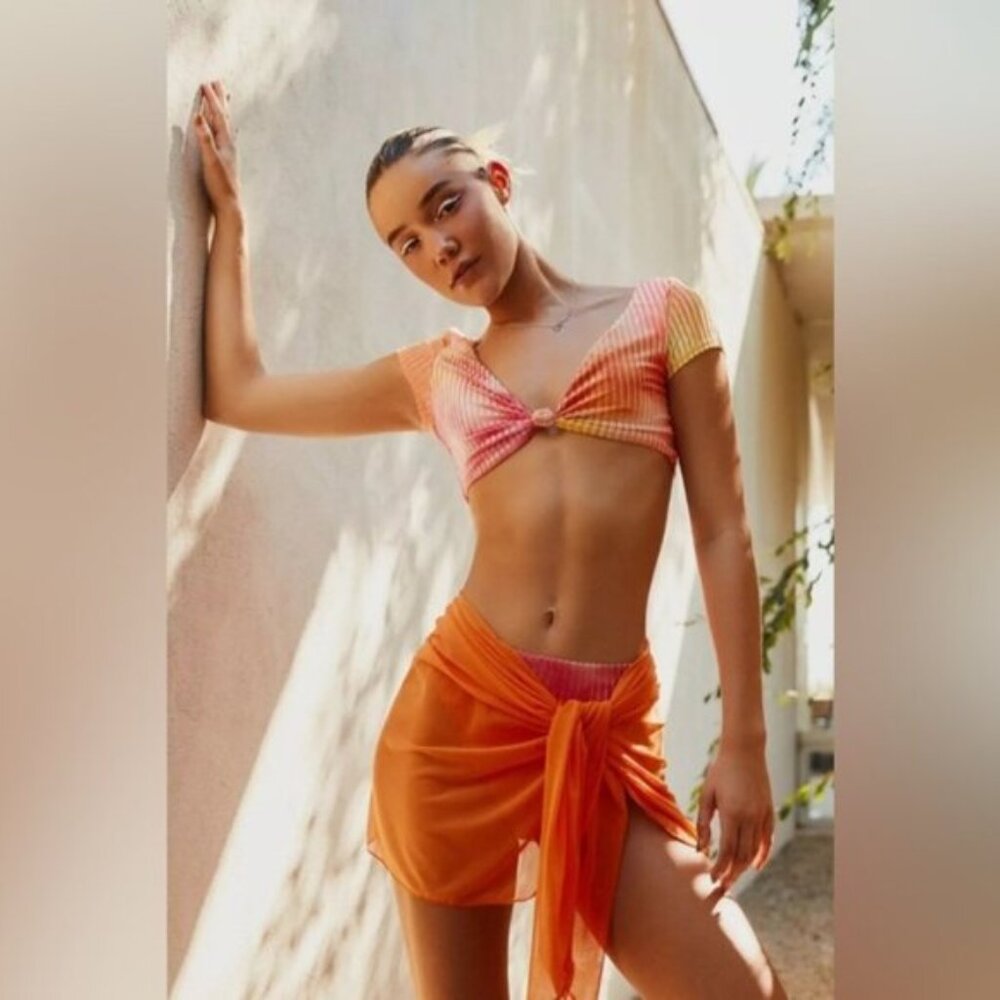 Dippin Daisy’s Burnt Tie Dye Velvet Bikini